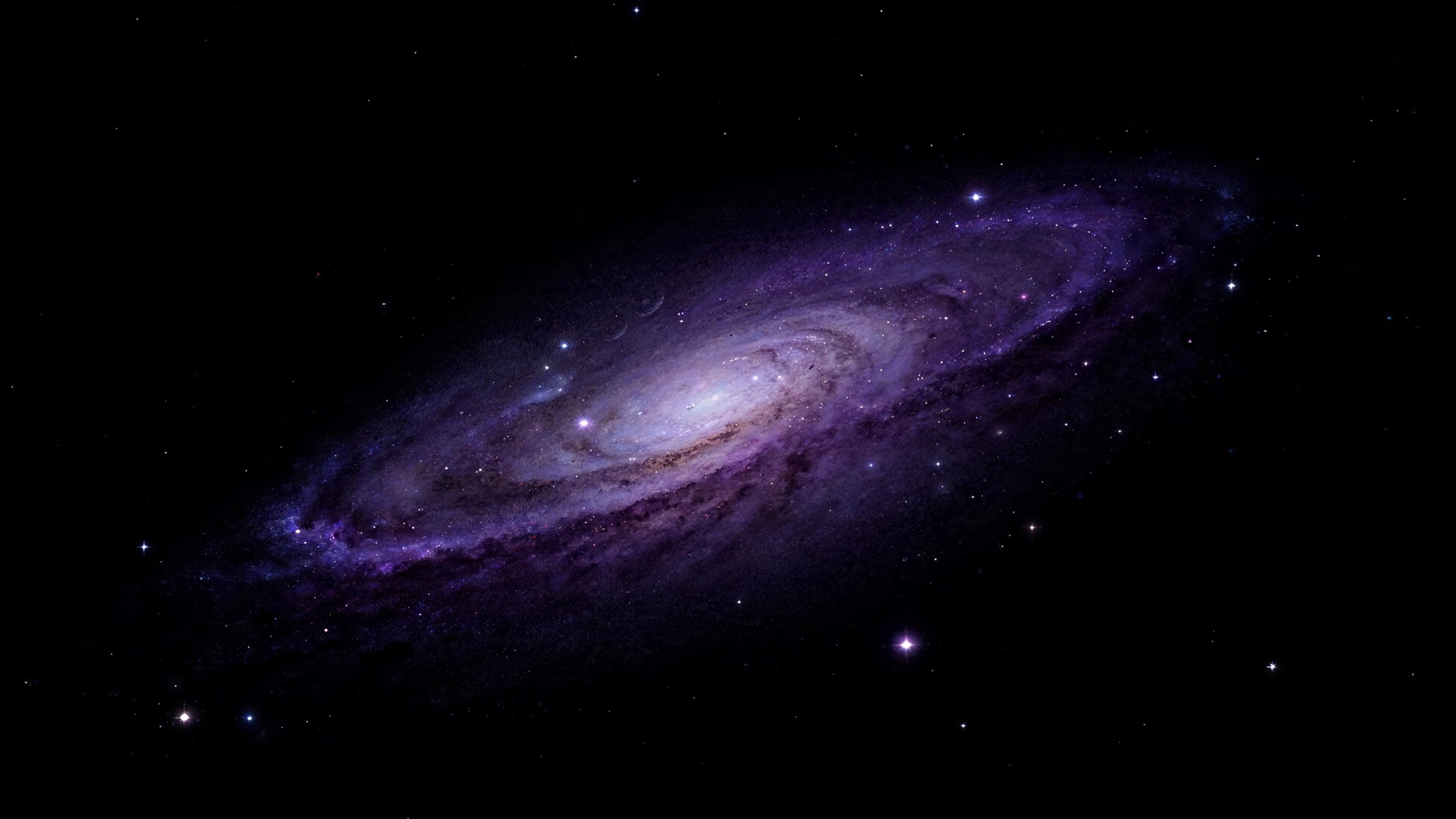 Cosmic galaxy with flowing energy